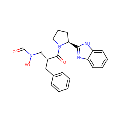 O=CN(O)C[C@@H](Cc1ccccc1)C(=O)N1CCC[C@H]1c1nc2ccccc2[nH]1 ZINC000040420742