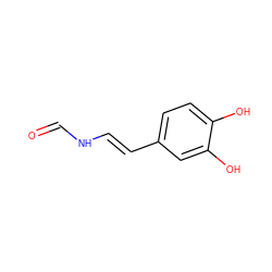 O=CN/C=C/c1ccc(O)c(O)c1 ZINC000017198297