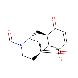 O=CN1CC[C@]23CC(=O)CC[C@H]2[C@H]1C[C@H]1C(=O)C=CC(=O)[C@@H]13 ZINC000064491816