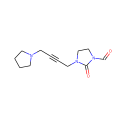 O=CN1CCN(CC#CCN2CCCC2)C1=O ZINC000013726898