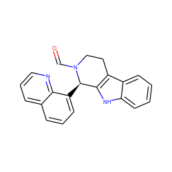 O=CN1CCc2c([nH]c3ccccc23)[C@H]1c1cccc2cccnc12 ZINC000000526624