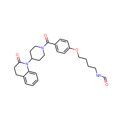 O=CNCCCCOc1ccc(C(=O)N2CCC(N3C(=O)CCc4ccccc43)CC2)cc1 ZINC000013832057