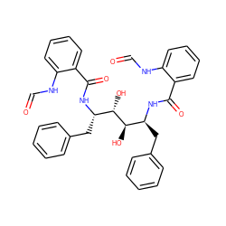 O=CNc1ccccc1C(=O)N[C@@H](Cc1ccccc1)[C@H](O)[C@H](O)[C@H](Cc1ccccc1)NC(=O)c1ccccc1NC=O ZINC000026575550