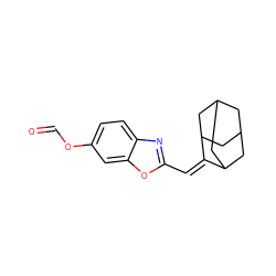 O=COc1ccc2nc(C=C3C4CC5CC(C4)CC3C5)oc2c1 ZINC000028384543