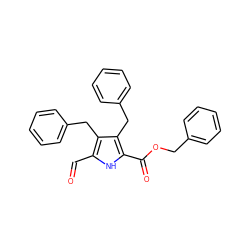 O=Cc1[nH]c(C(=O)OCc2ccccc2)c(Cc2ccccc2)c1Cc1ccccc1 ZINC000029469682