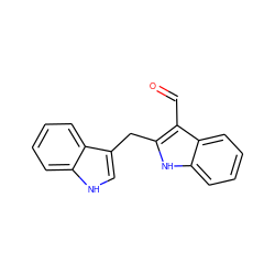 O=Cc1c(Cc2c[nH]c3ccccc23)[nH]c2ccccc12 ZINC000014585612