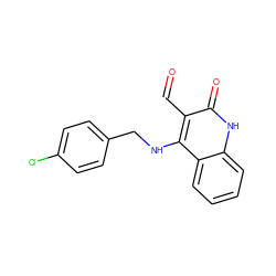 O=Cc1c(NCc2ccc(Cl)cc2)c2ccccc2[nH]c1=O ZINC000006679403