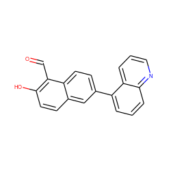 O=Cc1c(O)ccc2cc(-c3cccc4ncccc34)ccc12 ZINC000169699695