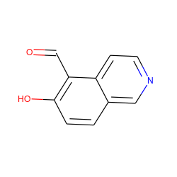 O=Cc1c(O)ccc2cnccc12 ZINC000032501159