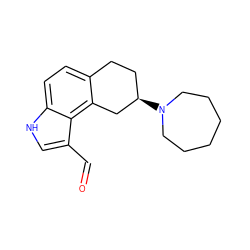 O=Cc1c[nH]c2ccc3c(c12)C[C@H](N1CCCCCC1)CC3 ZINC000013741772