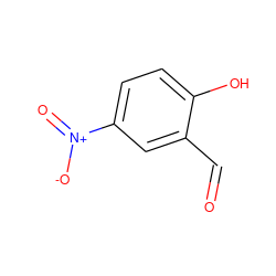 O=Cc1cc([N+](=O)[O-])ccc1O ZINC000049538688