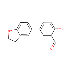 O=Cc1cc(-c2ccc3c(c2)CCO3)ccc1O ZINC000096312854