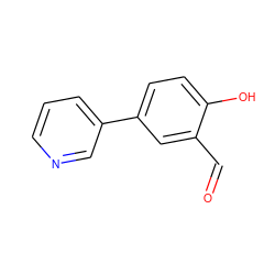 O=Cc1cc(-c2cccnc2)ccc1O ZINC000039619835