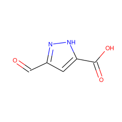 O=Cc1cc(C(=O)O)[nH]n1 ZINC000028948714