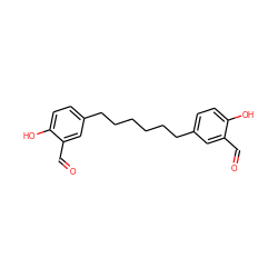 O=Cc1cc(CCCCCCc2ccc(O)c(C=O)c2)ccc1O ZINC000002022139