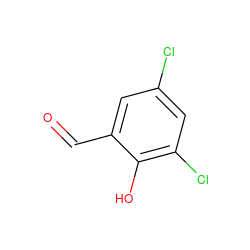 O=Cc1cc(Cl)cc(Cl)c1O ZINC000012358918