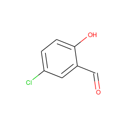 O=Cc1cc(Cl)ccc1O ZINC000000152645