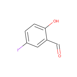 O=Cc1cc(I)ccc1O ZINC000000154987