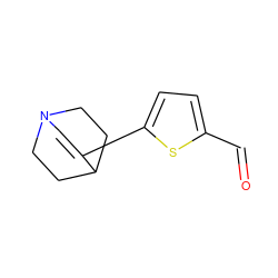 O=Cc1ccc(C2=CN3CCC2CC3)s1 ZINC000026716455