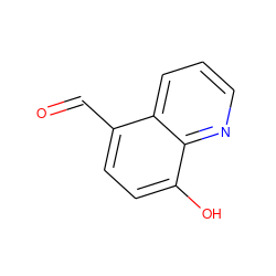 O=Cc1ccc(O)c2ncccc12 ZINC000001711209