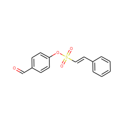 O=Cc1ccc(OS(=O)(=O)/C=C/c2ccccc2)cc1 ZINC000001884638