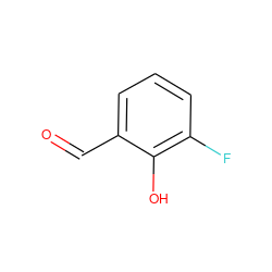 O=Cc1cccc(F)c1O ZINC000002242717