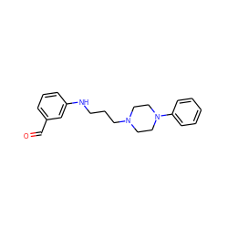 O=Cc1cccc(NCCCN2CCN(c3ccccc3)CC2)c1 ZINC000169339948