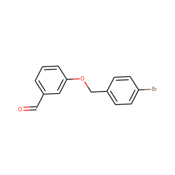 O=Cc1cccc(OCc2ccc(Br)cc2)c1 ZINC000001410695