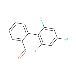 O=Cc1ccccc1-c1c(F)cc(F)cc1F ZINC000038071800