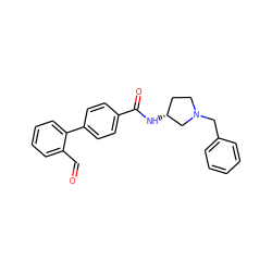 O=Cc1ccccc1-c1ccc(C(=O)N[C@@H]2CCN(Cc3ccccc3)C2)cc1 ZINC000028379989