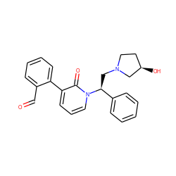 O=Cc1ccccc1-c1cccn([C@@H](CN2CC[C@@H](O)C2)c2ccccc2)c1=O ZINC000013488487