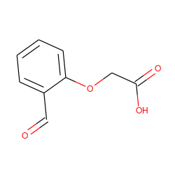 O=Cc1ccccc1OCC(=O)O ZINC000000562681