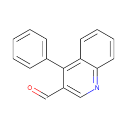 O=Cc1cnc2ccccc2c1-c1ccccc1 ZINC000001351262