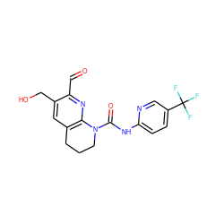 O=Cc1nc2c(cc1CO)CCCN2C(=O)Nc1ccc(C(F)(F)F)cn1 ZINC001772638914