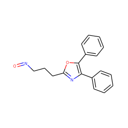 O=NCCCc1nc(-c2ccccc2)c(-c2ccccc2)o1 ZINC000169694435