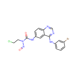 O=NN(CCCl)C(=O)Nc1ccc2ncnc(Nc3cccc(Br)c3)c2c1 ZINC000034800063