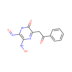 O=Nc1[nH]c(=O)c(CC(=O)c2ccccc2)nc1NO ZINC000101778199