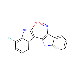 O=Nc1c(-c2c(O)[nH]c3c(F)cccc23)[nH]c2ccccc12 ZINC000028710549