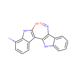 O=Nc1c(-c2c(O)[nH]c3c(I)cccc23)[nH]c2ccccc12 ZINC000028710552