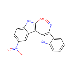 O=Nc1c(-c2c(O)[nH]c3ccc([N+](=O)[O-])cc23)[nH]c2ccccc12 ZINC000028334130