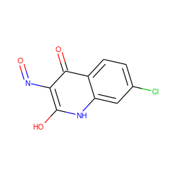 O=Nc1c(O)[nH]c2cc(Cl)ccc2c1=O ZINC000013757435