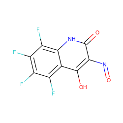 O=Nc1c(O)c2c(F)c(F)c(F)c(F)c2[nH]c1=O ZINC000013757451