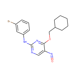 O=Nc1cnc(Nc2cccc(Br)c2)nc1OCC1CCCCC1 ZINC000103191882