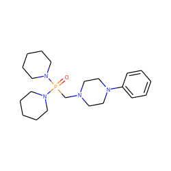 O=P(CN1CCN(c2ccccc2)CC1)(N1CCCCC1)N1CCCCC1 ZINC000057638095