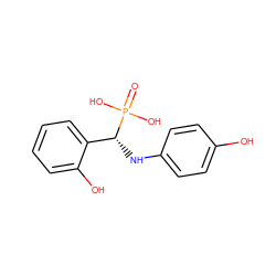 O=P(O)(O)[C@H](Nc1ccc(O)cc1)c1ccccc1O ZINC000082151973