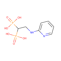 O=P(O)(O)C(CNc1ccccn1)P(=O)(O)O ZINC000084462598