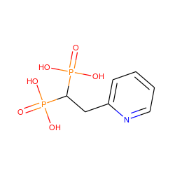 O=P(O)(O)C(Cc1ccccn1)P(=O)(O)O ZINC000001999562