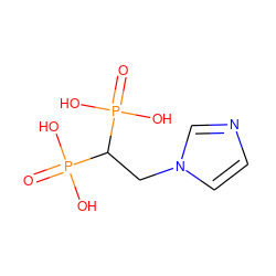 O=P(O)(O)C(Cn1ccnc1)P(=O)(O)O ZINC000040980794