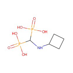 O=P(O)(O)C(NC1CCC1)P(=O)(O)O ZINC000005839798