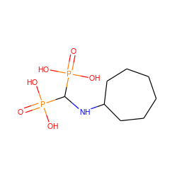 O=P(O)(O)C(NC1CCCCCC1)P(=O)(O)O ZINC000001551175